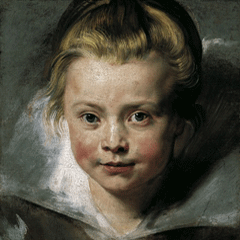 reproductie Portrait of Clara Serena Rubens van Peter Paul Rubens
